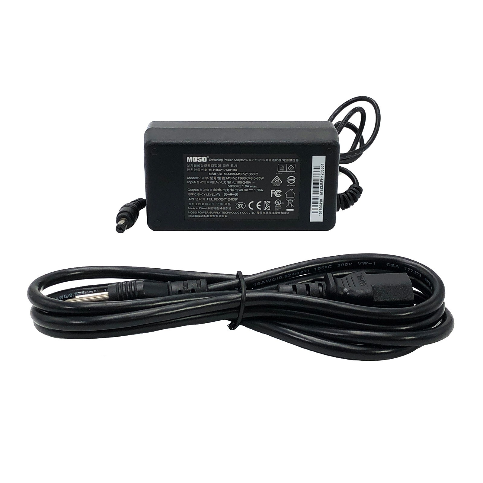 Genuine MOSO Switching Power Adapter MSP-Z1360IC48.0-65W 48V 1.36A 65W w/PC