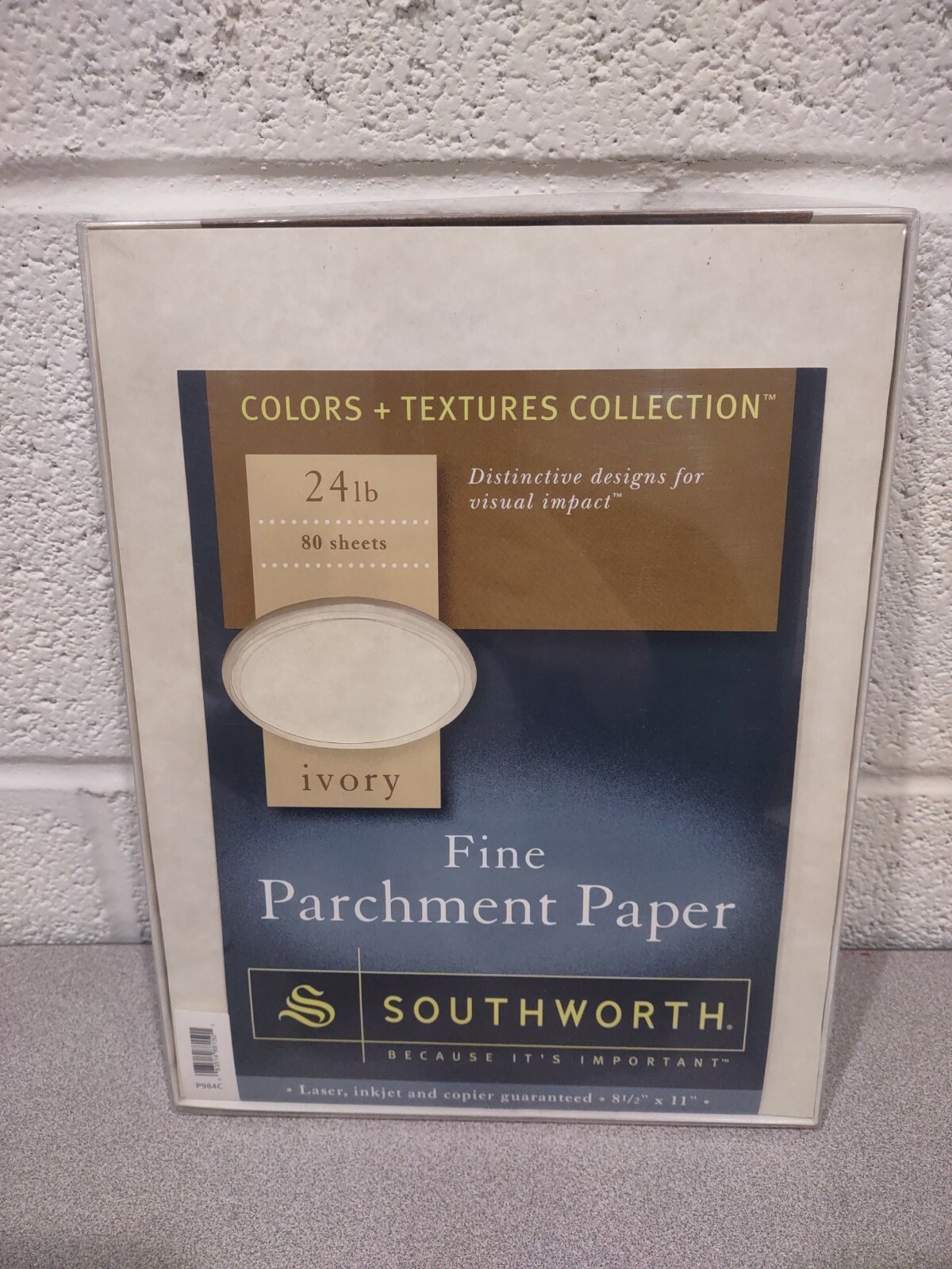 Southworth Colors + Textures Collection Fine Parchment Paper Ivory P984C