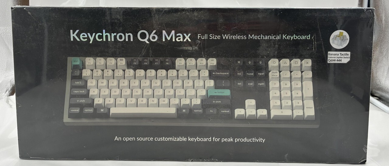 KEYCHRON Q6 MAX Q6M-M4 WIRELESS MECHANICAL KEYBOARD GATERON JUPITER SWITCH