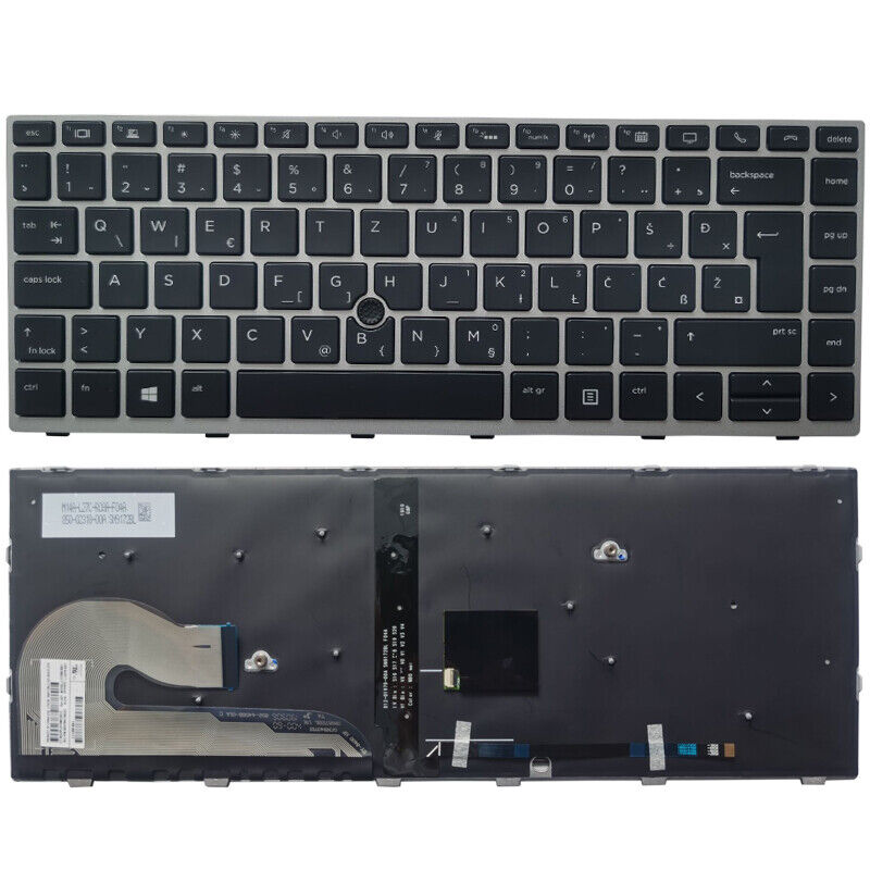 HP EliteBook 840 G5 G6 846 745 G5 ZBook 14u G5 G6 Slovenian Croatian Keyboard