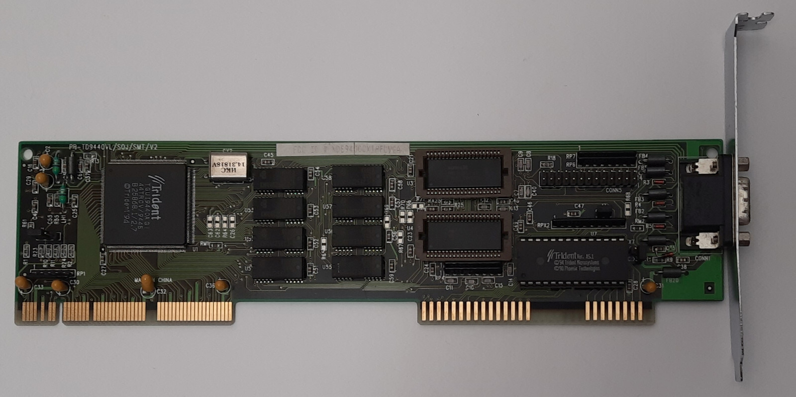 QDI PB-TD9440VL/SOJ VLB Graphics Card (Trident TGUI9440AGi, 2MB, Retro, 1994)