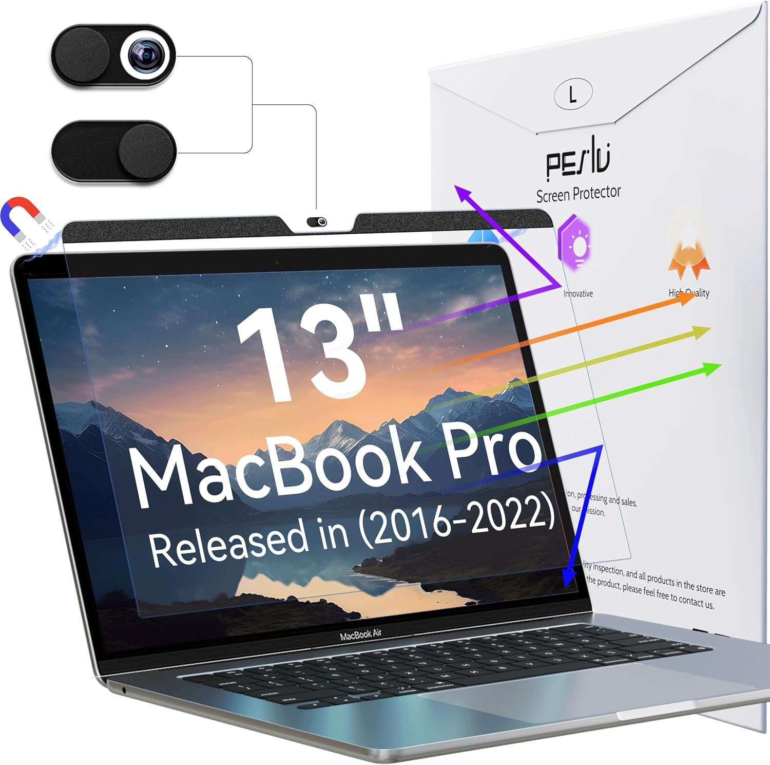 Magnetic Anti Blue Light Screen Protector for MacBook Pro 13 Inch (2016-2022)