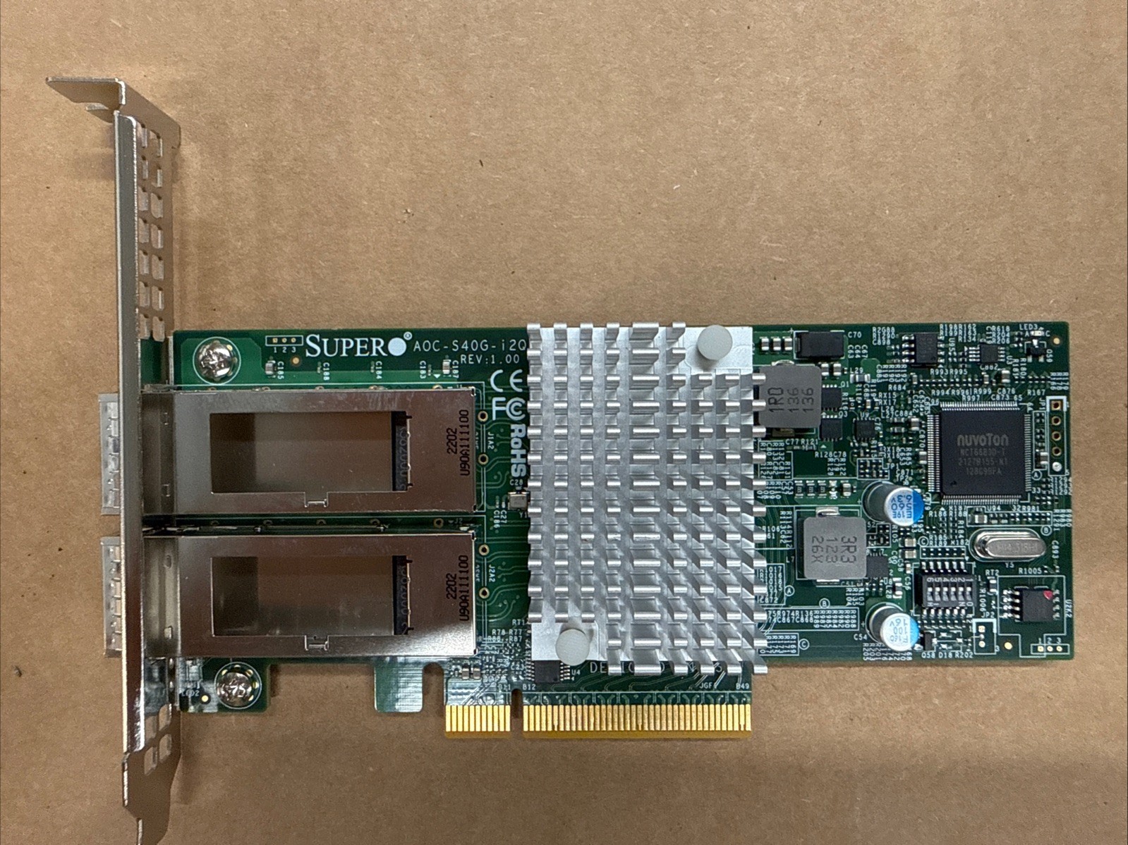 Pre Owned | Supermicro AOC-S40G-i2Q Dual-Port 40Gb Ethernet QSFP+ Network Card