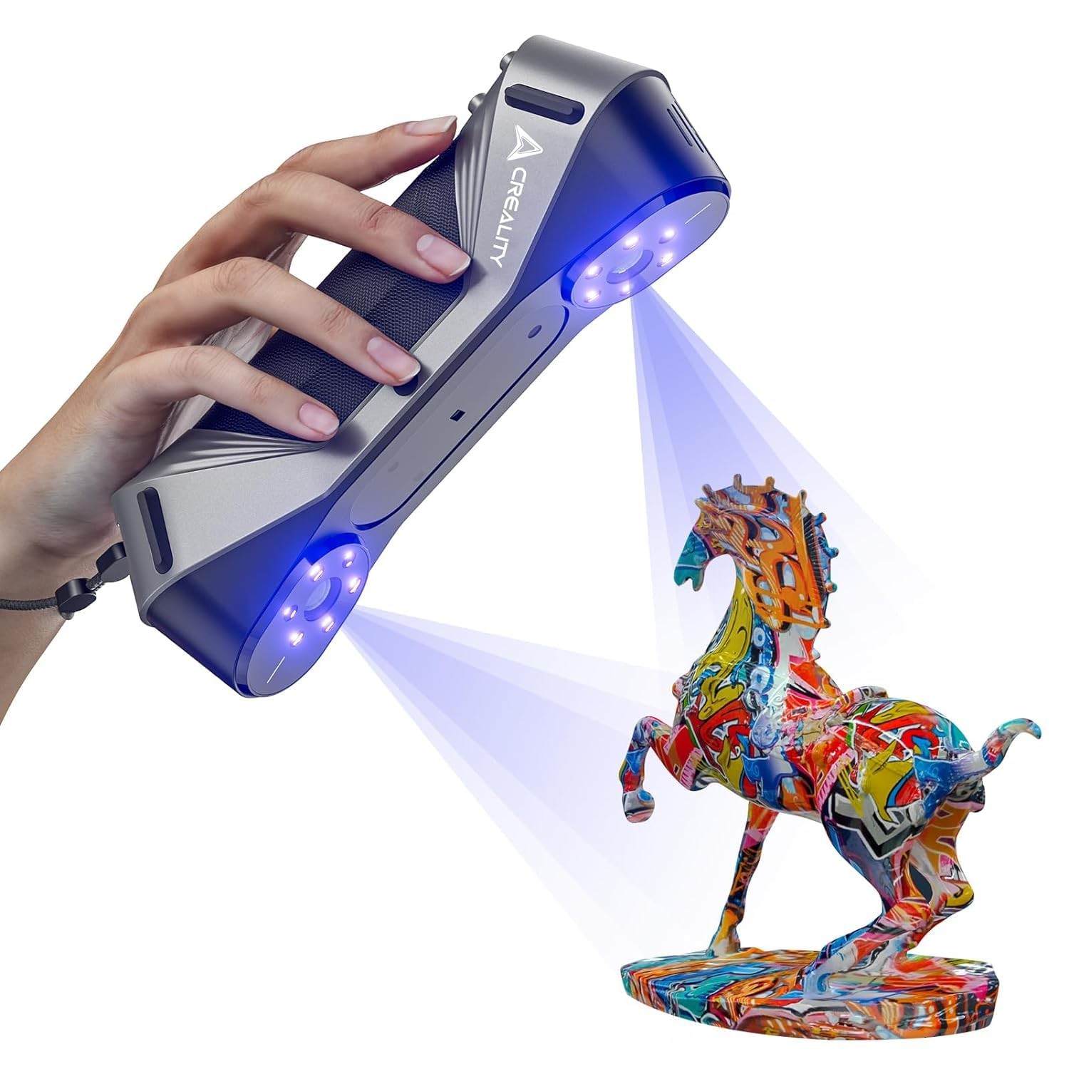 OPEN Creality Raptor 3D Scanner 5-2000mm Range 60FPS Blue NIR Consumer