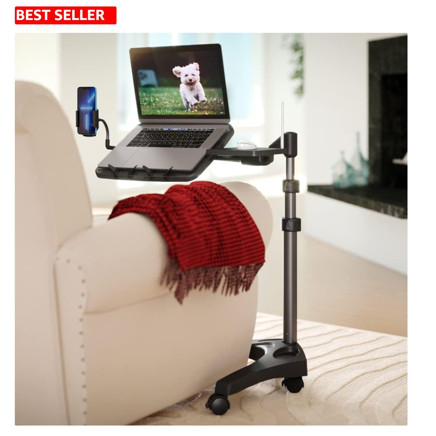 Sleek G2 V16 Mobile Workstation with Mouse Tray for Remote Office Productivity