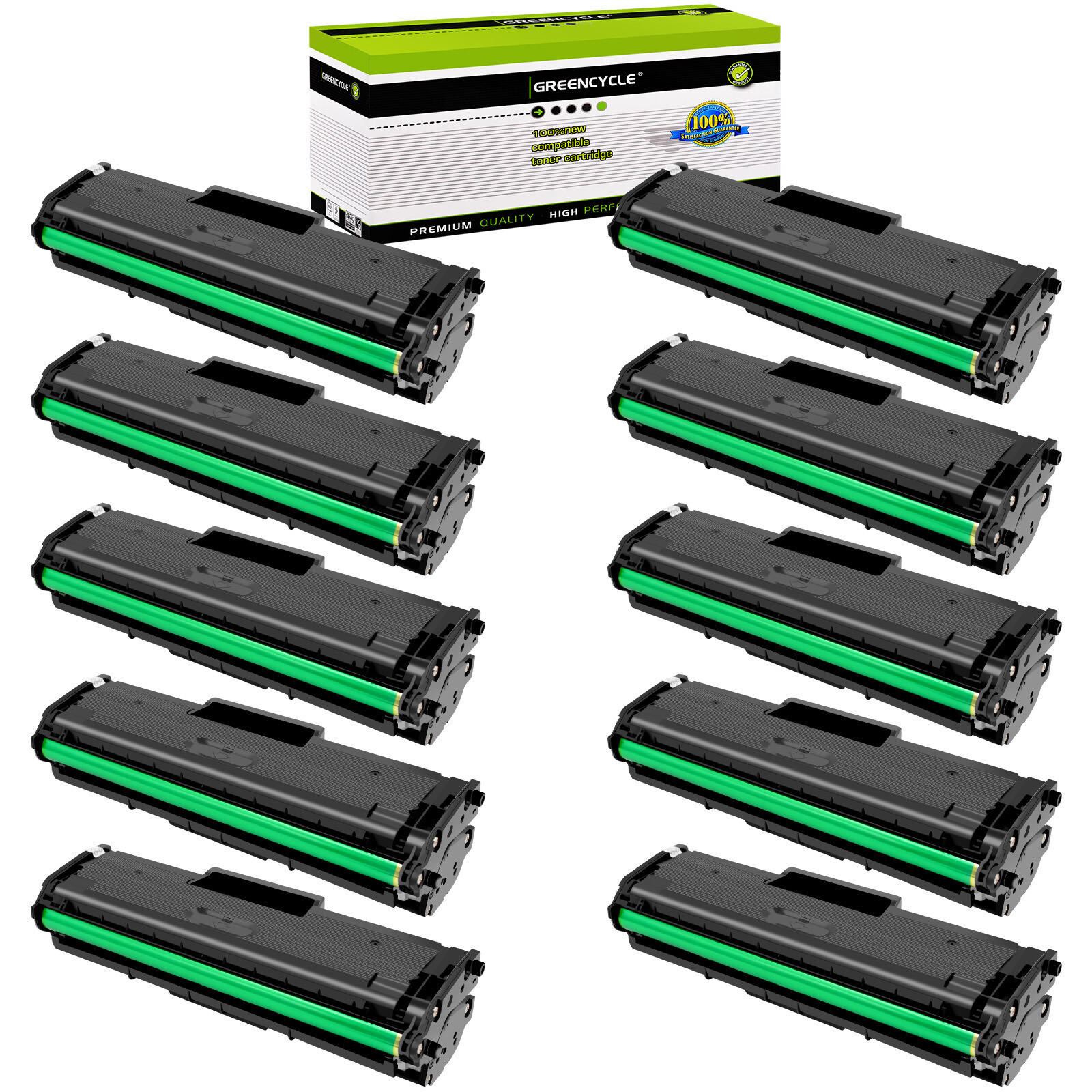 10PK MLT-D101S Toner Compatible with Samsung SF-761 SF-761P ML-2160 ML-2161 ML-2