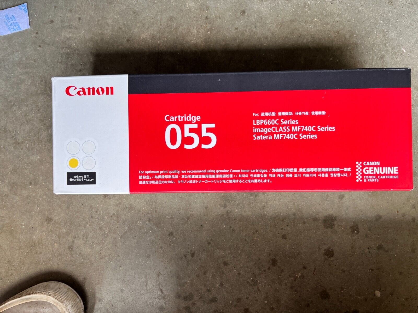Canon Genuine 055 Toner Cartridge Black/Cyan/Magenta/Yellow 4 Pack