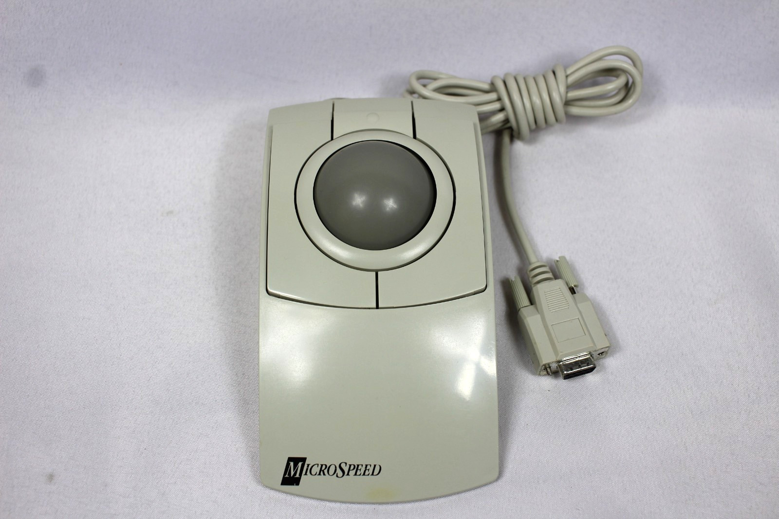 Vintage MicroSpeed PC-TRAC Trackball Mouse Serial 9-Pin Connector – Made in USA