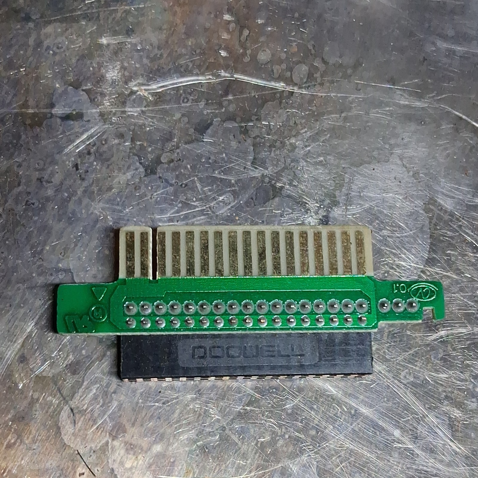 TEAC FD-235 Card Edge to Pin Header Adapter Board PCB 1:1 Green/Black