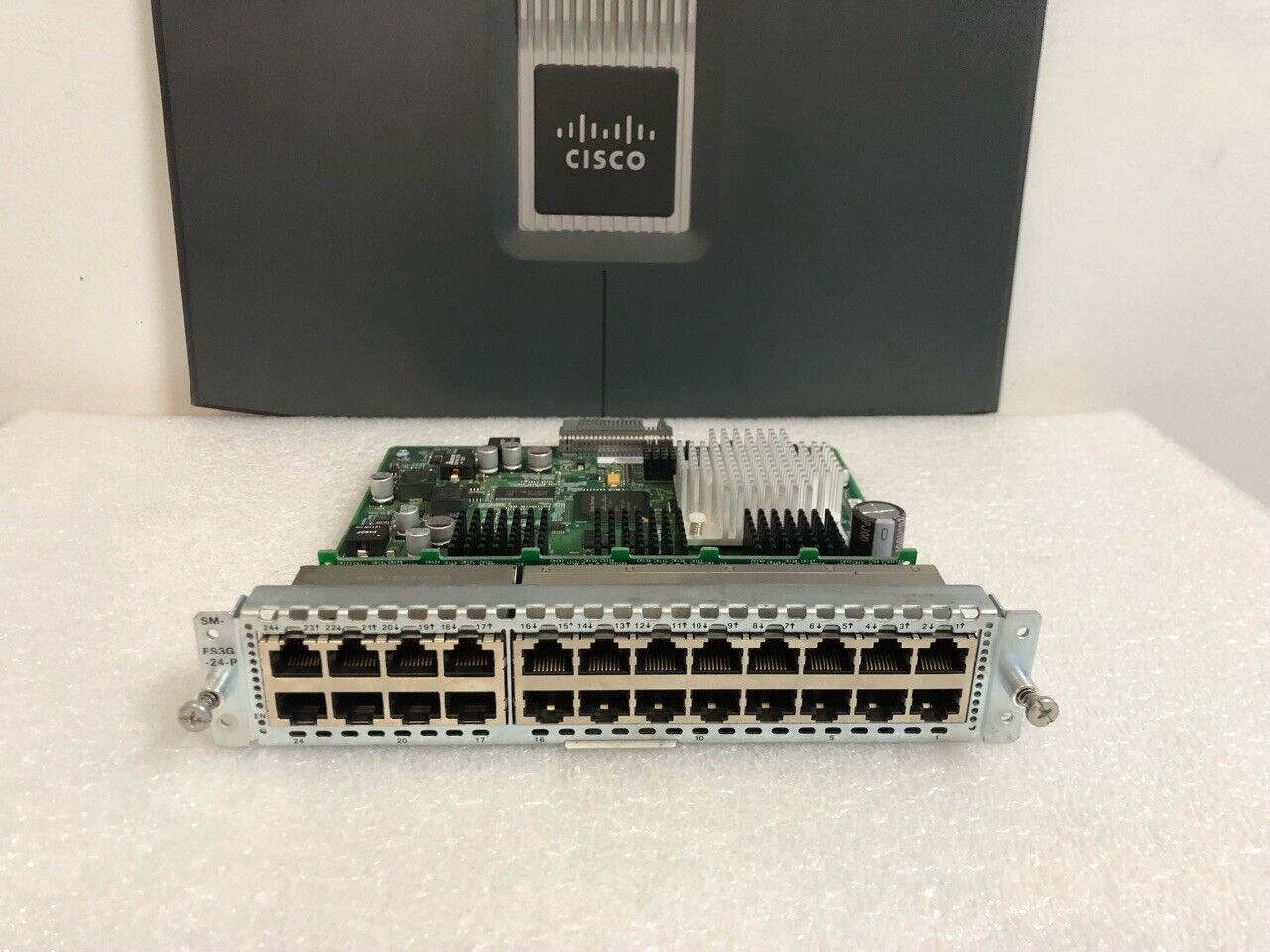 Cisco SM-ES3G-24-P 24 Port Gigabit PoE+ L2/L3 Enhanced Switch Module SM-ES3G 24P