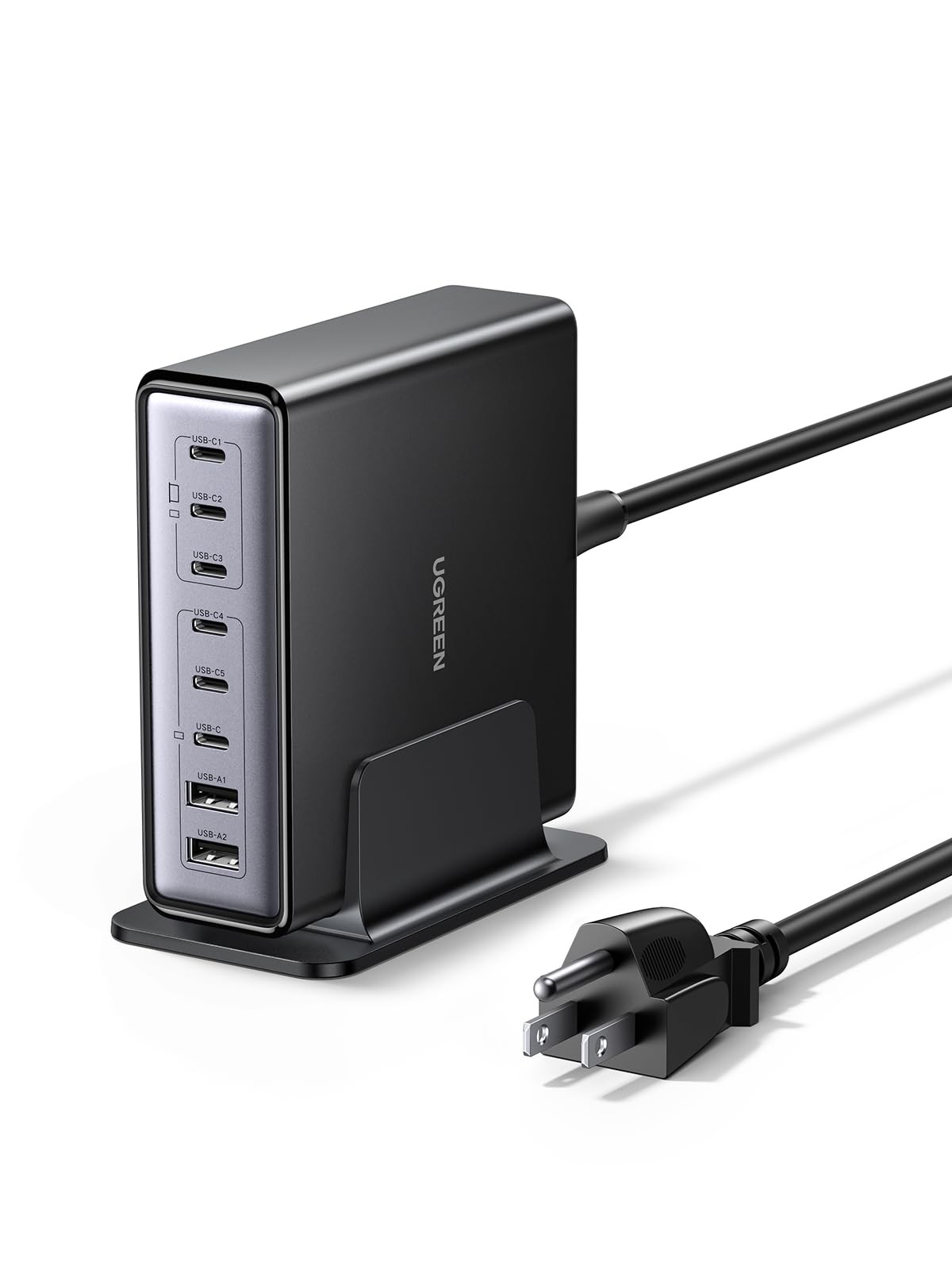 UGREEN Nexode 200W GaN USB C Charging Station, 8-Port Desktop Charger 6 feet