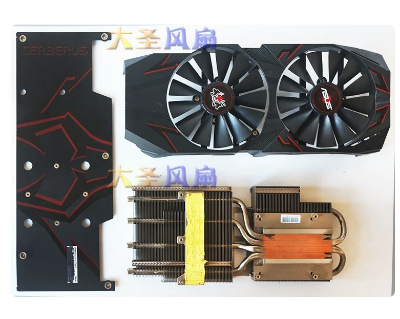 Heat Sink Radiator For ASUS CERBERUS-GTX1070Ti-A8G Hellhound Turbo-GTX1070ti-8G