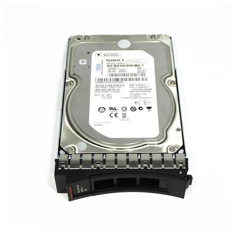 IBM 4TB 3.5" SAS HDD w/ Tray 49Y6210 49Y6211 – eBay Certified Refurbished