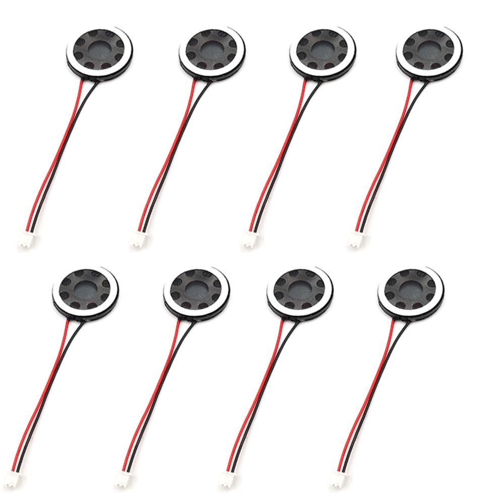 8Pcs 1W 8Ohm Mini Speakers with JST PH 1.25mm 2 Pin
