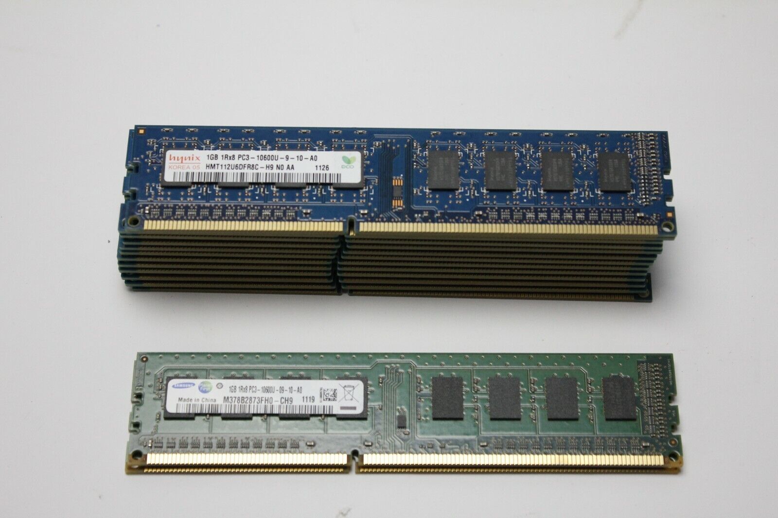 15GB Lot (15 X 1GB ) DDR3 Laptop Desktop RAM Memory PC3-10600U Hynix/Samsung