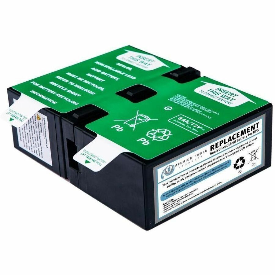 eReplacements replacement battery cartridge APCRBC124-ER for various APC BackUPS