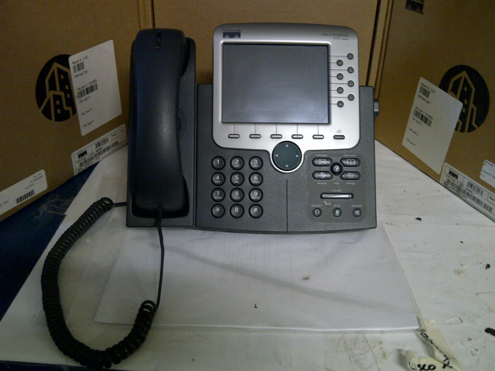 Cisco CP-7970G IP Phone Color Display .  90 days warranty Real time