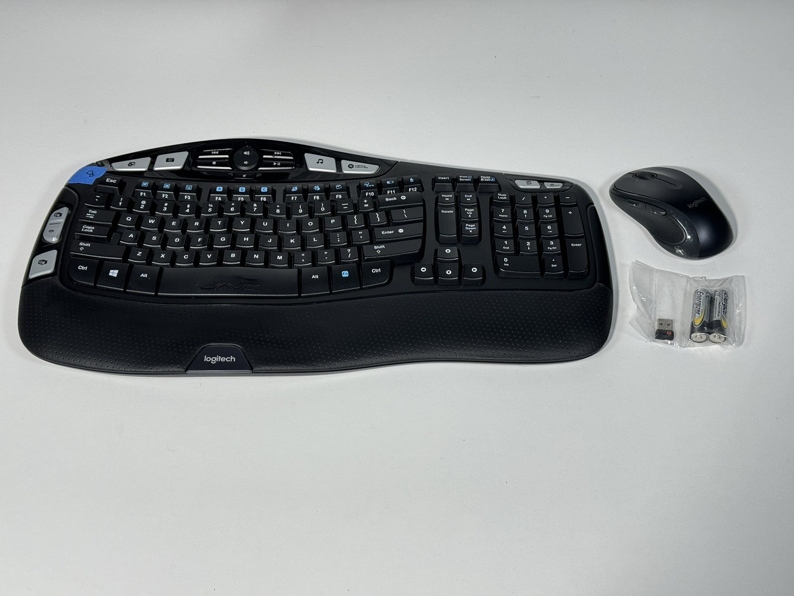 Logitech MK550 Comfort Wave Wireless Keyboard & Mouse Combo With Dongle