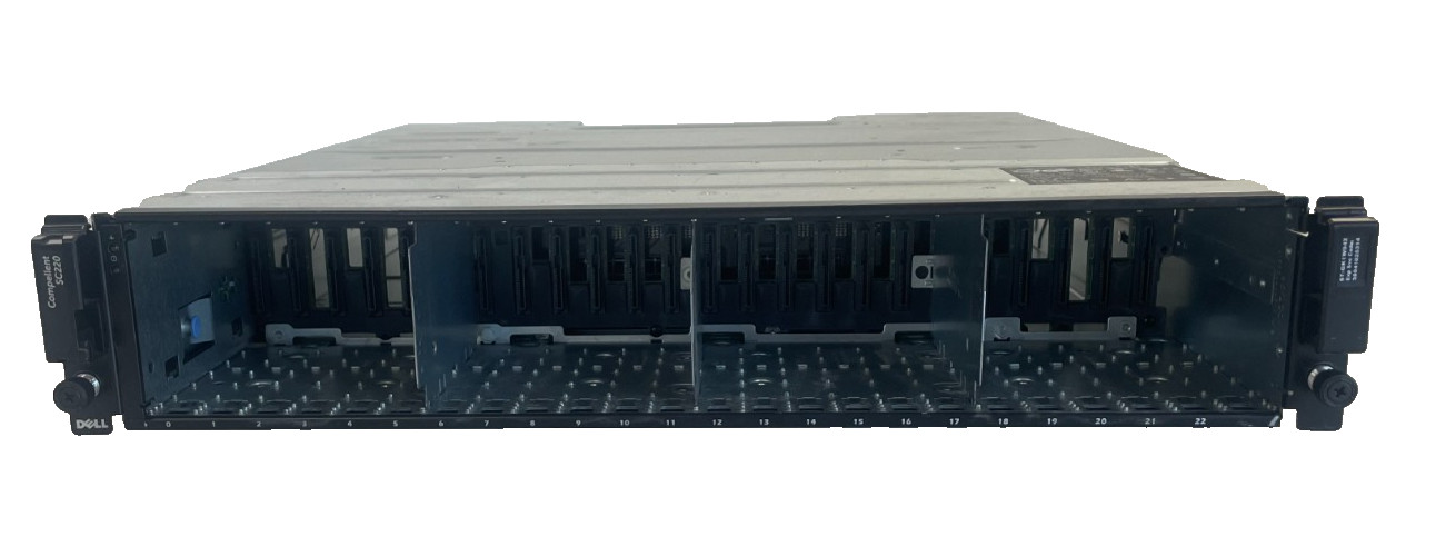 Dell Compellent SC220 2x SC2 Controllers NO PSUs *NO RAM/HDD*