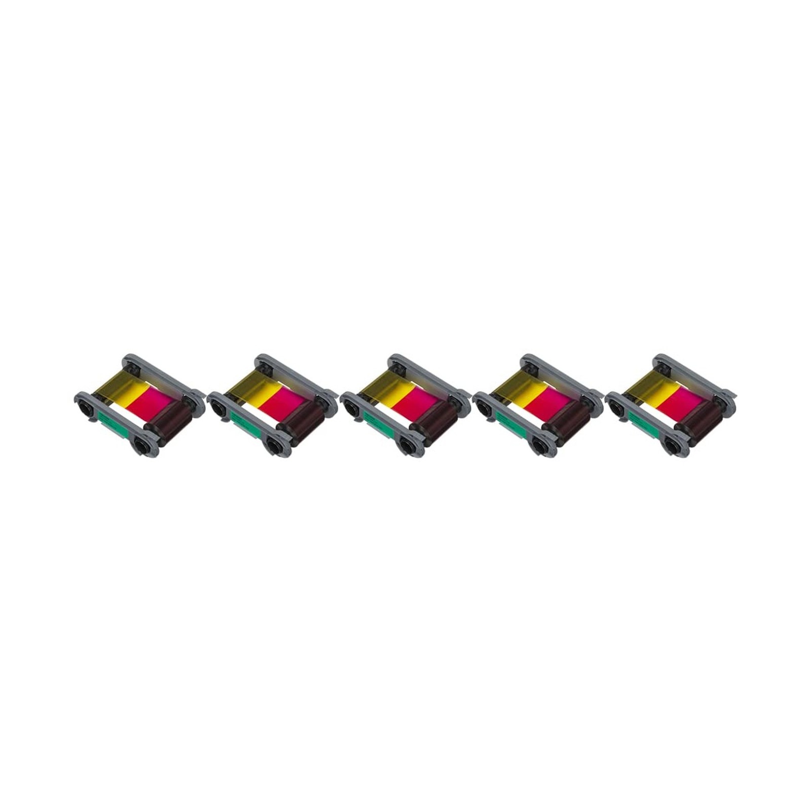 5 Pack - Evolis Primacy 2 R6F203A100 Color Ribbon - YMCKO-K - 250 Prints 5 Pack