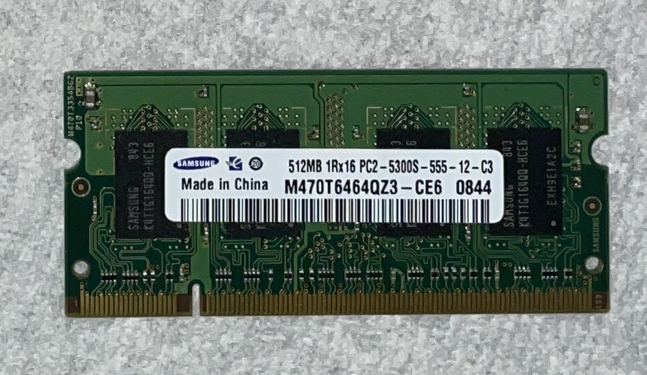 Samsung Memory Card M470T6554EZ3-CE6 512MB
