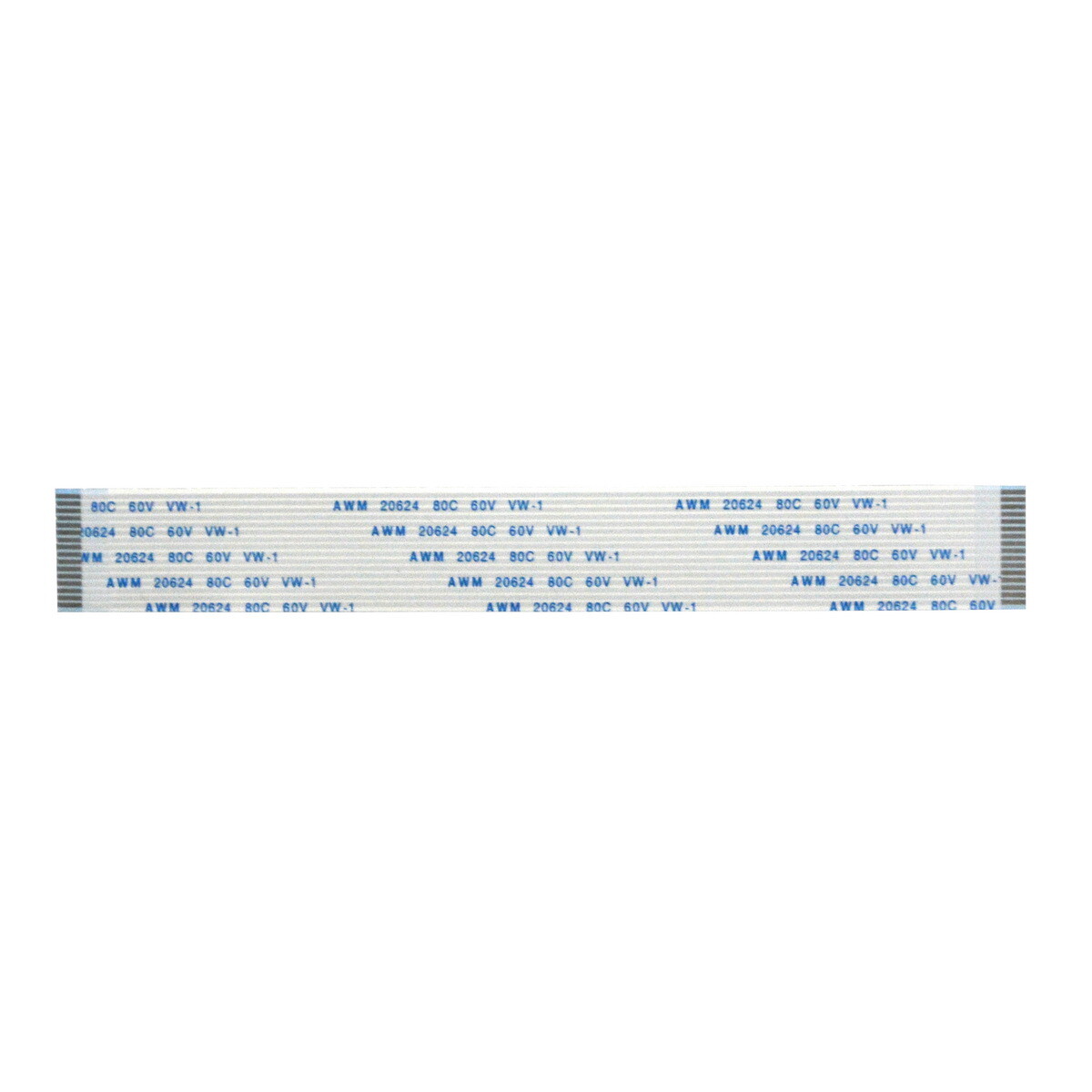 16Pin 1.25mm Pitch FFC FPC Flexible Flat Cable 10/15/20/30/40/50 CM AWM 20624