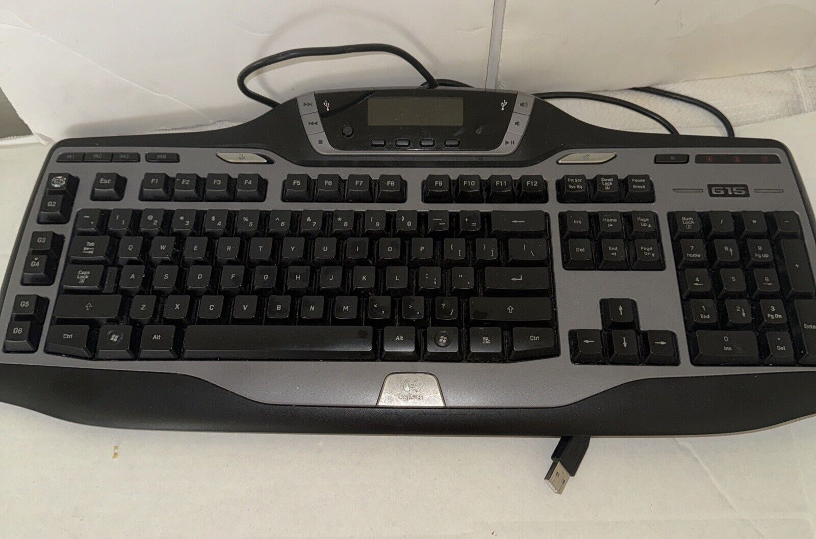 Logitech G15 Y-UW92 QWERTY Wired USB Gaming Illuminated Keyboard - Tested