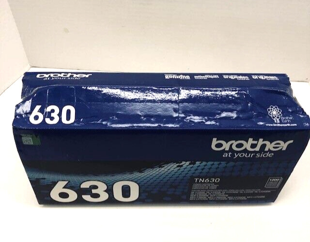 Brother TN-630 Black Toner Cartridge Standard Yield Genuine TN630 - WEIGHS FULL