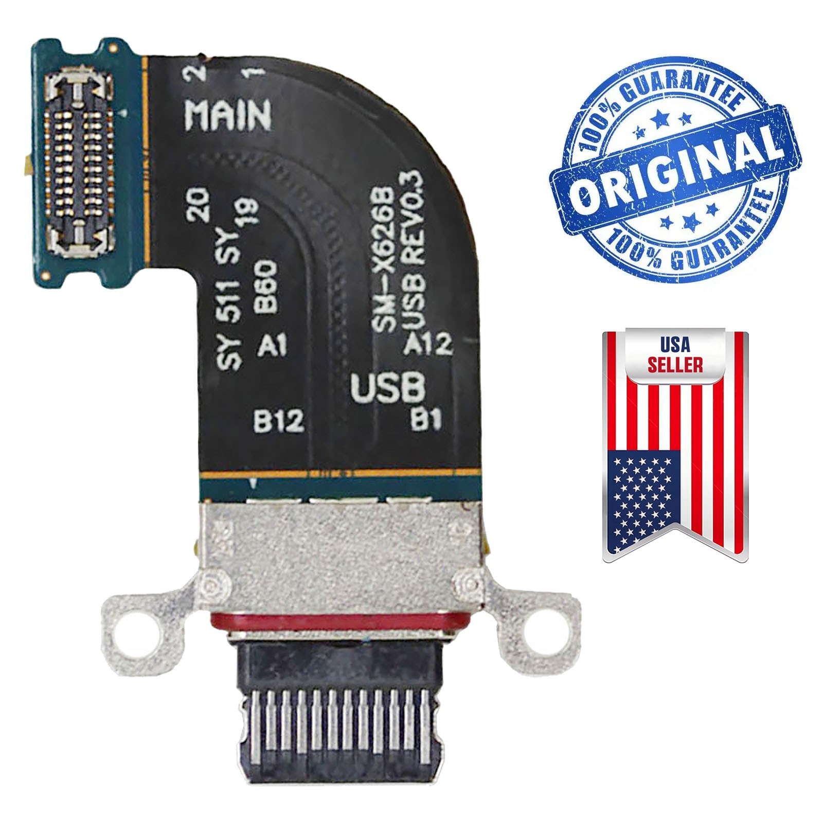 USB Charging Port Dock Connector Flex Cable For Samsung Galaxy Tab S10 FE / FE+