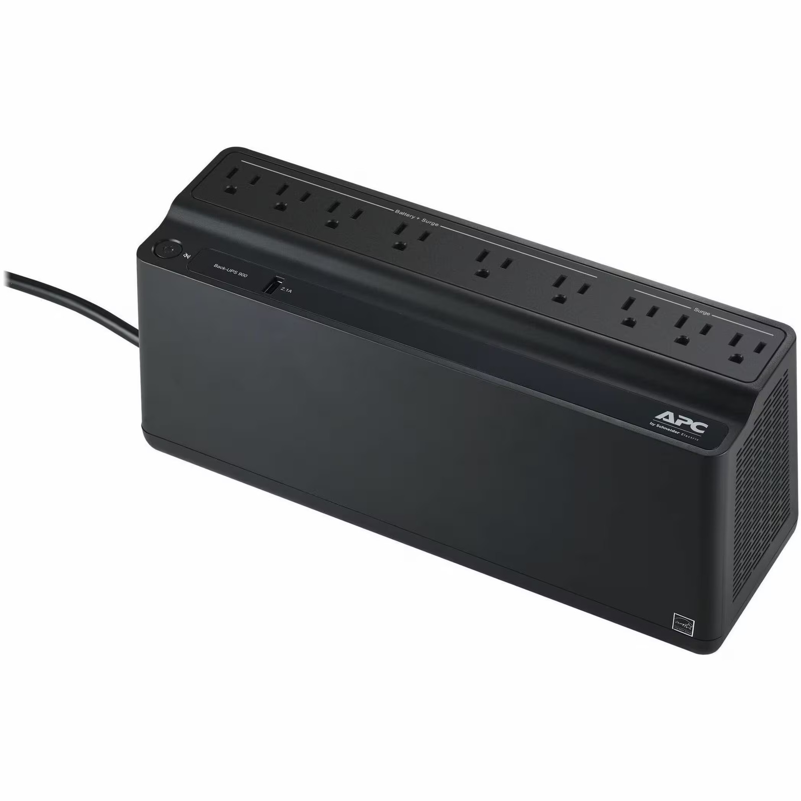 APC - UPS Battery Backup, 900VA/480W, Tower/Wall Mount, 9 Outlets, LED Indica...