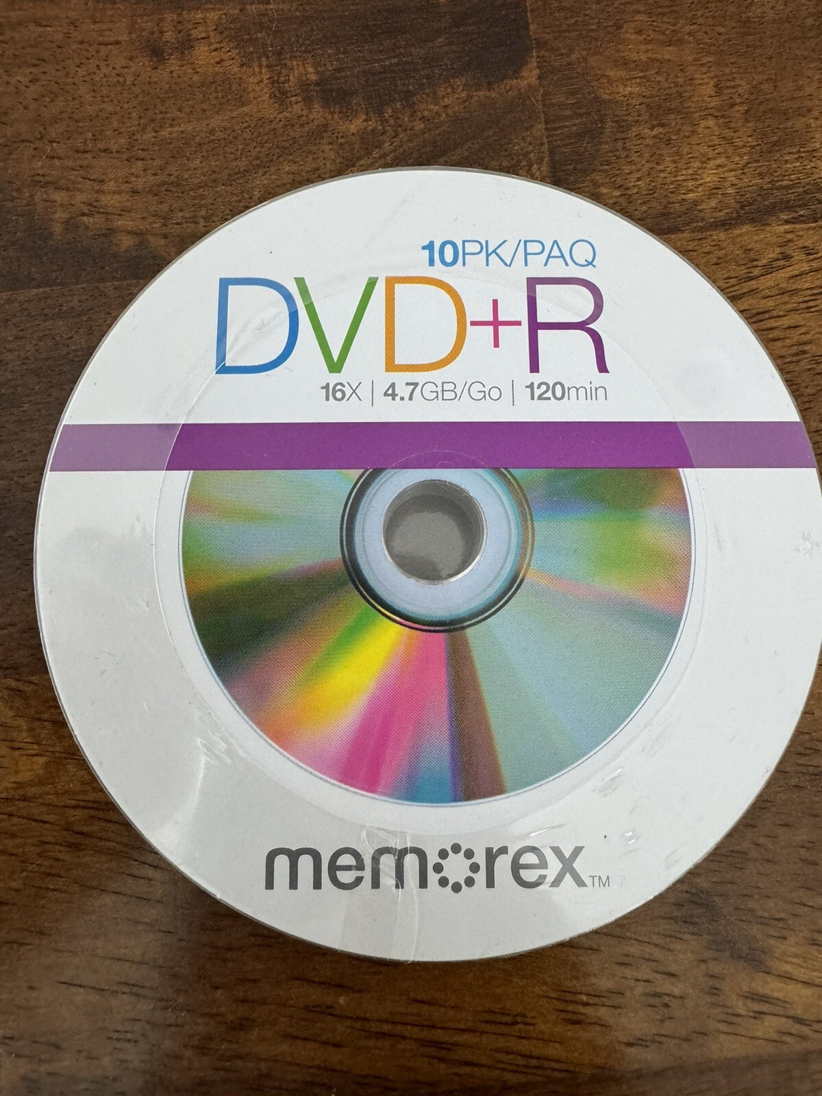 Memorex Recordable DVD+R 16x 120 Minute (10-Pack) NOS Sealed