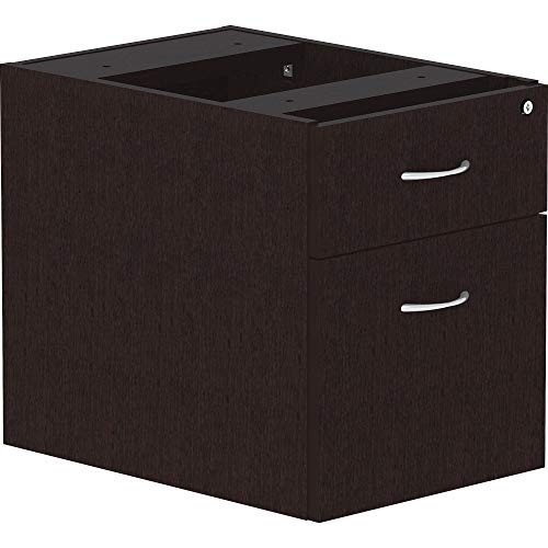 Lorell Essentials Espresso Hanging Pedestal - 2-Drawer (llr-18222) (llr18222)