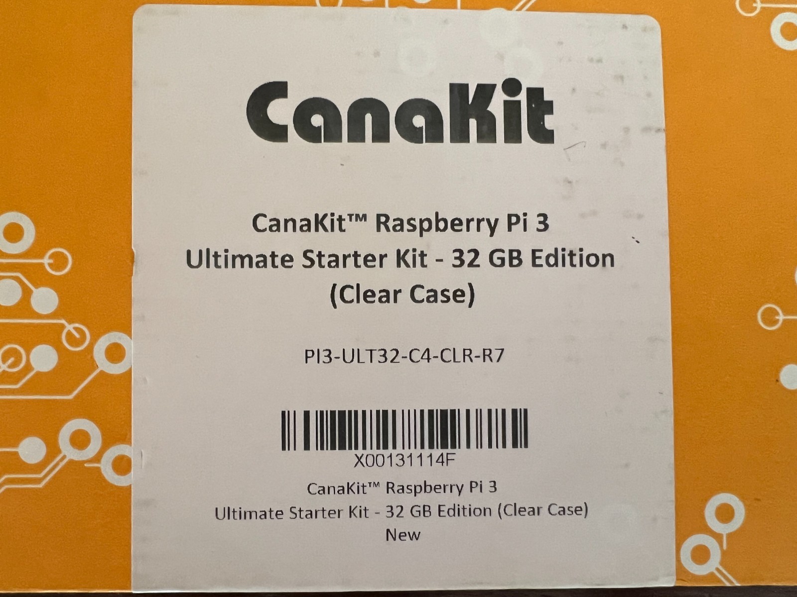 CanaKit Raspberry Pi 3 Ultimate Starter Kit - 32 GB Edition