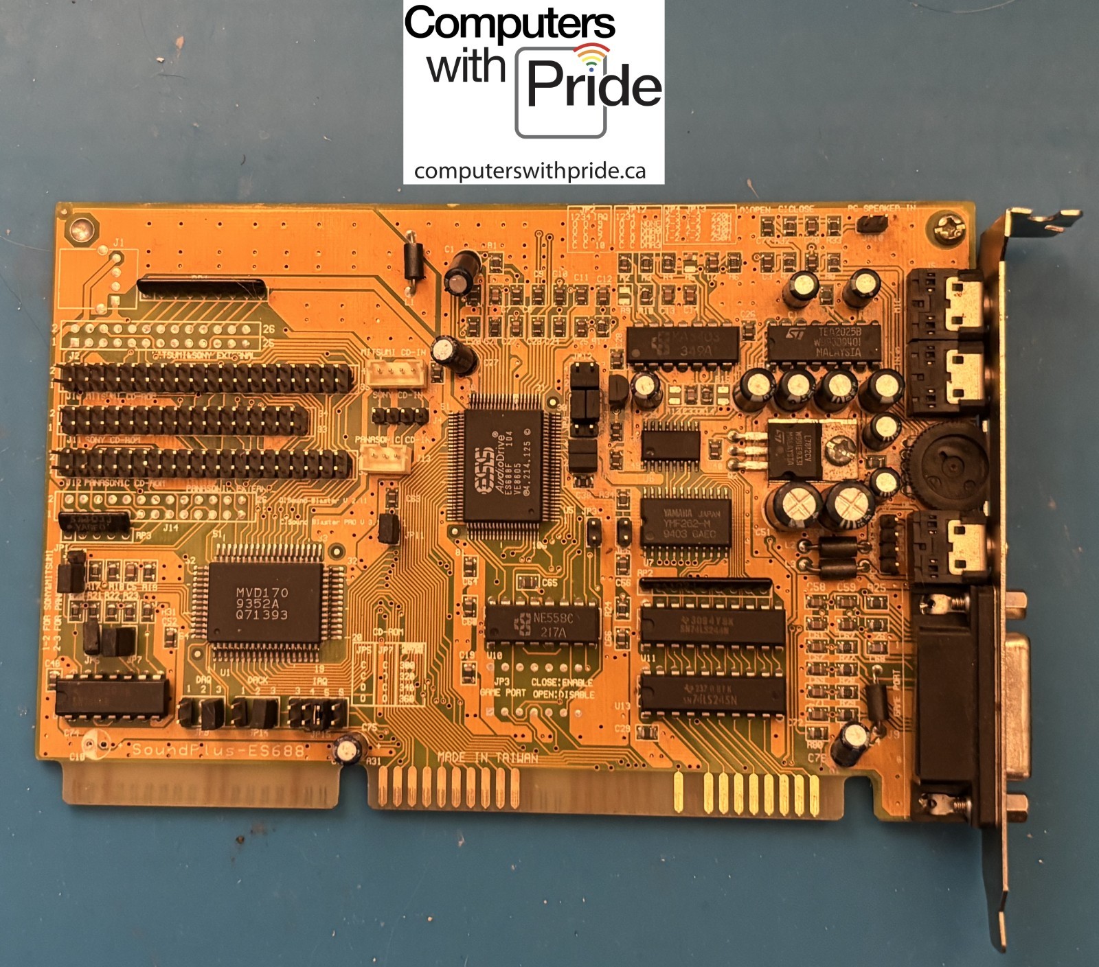 Aztech 16-Bit ISA Sound Card - AS IS/FOR PARTS