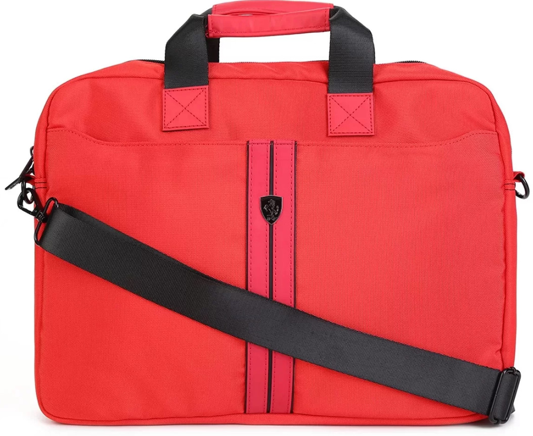 Ferrari Waterproof Shoulder Backpack For Men With Strap Red FEURCB15RE