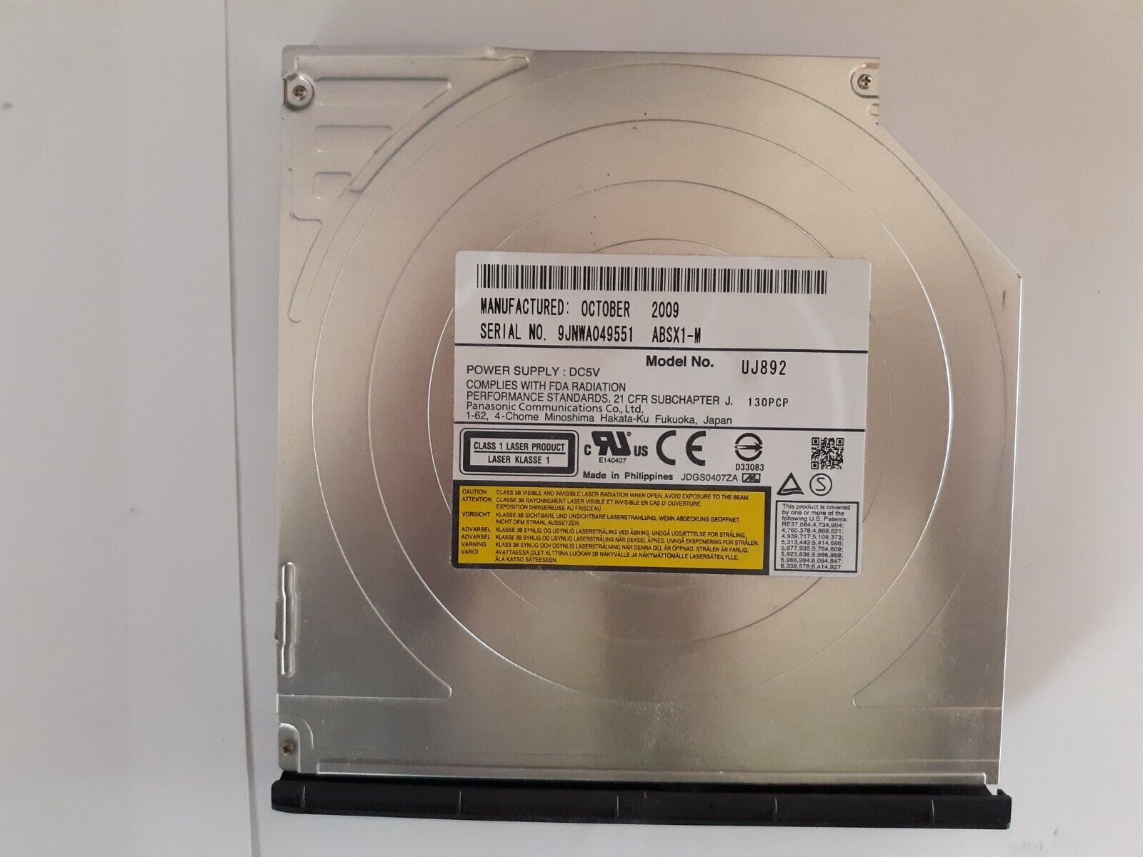 Genuine ASUS UL50VS - CD/DVD-RW Internal Disk Drive - UJ892