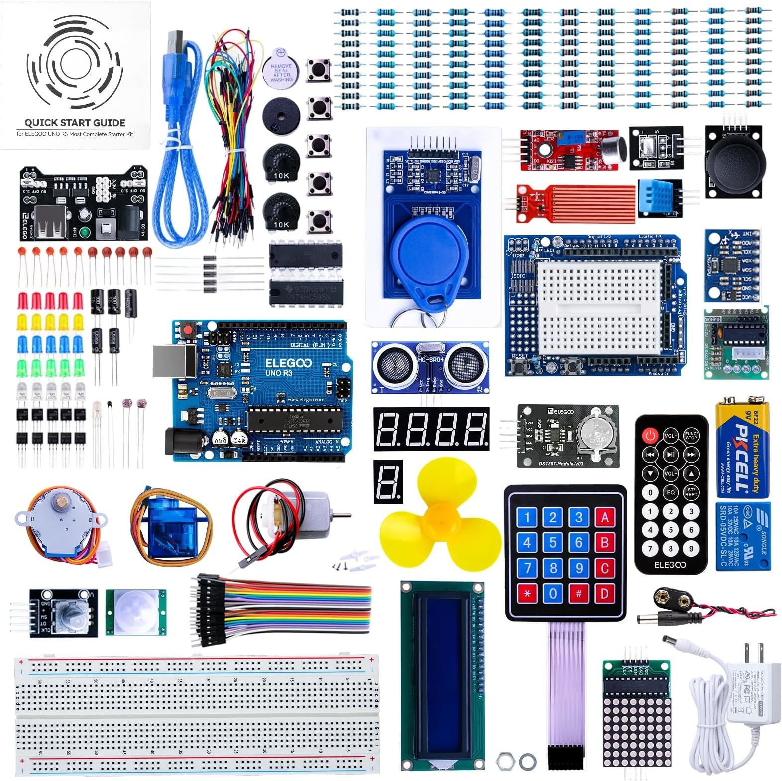 Arduino UNO R3 Complete Starter Kit 200+ Components 30 Projects STEM