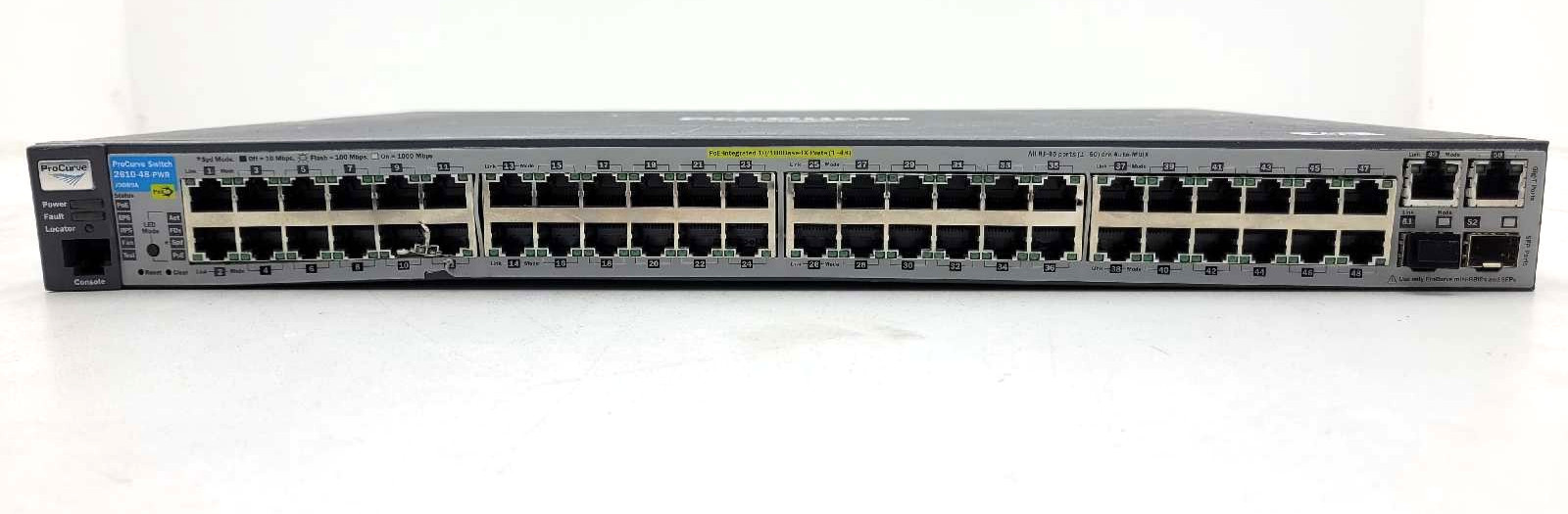 HP ProCurve 2610-48-PWR J9089A 48-Port PoE GbE Network Switch Tested