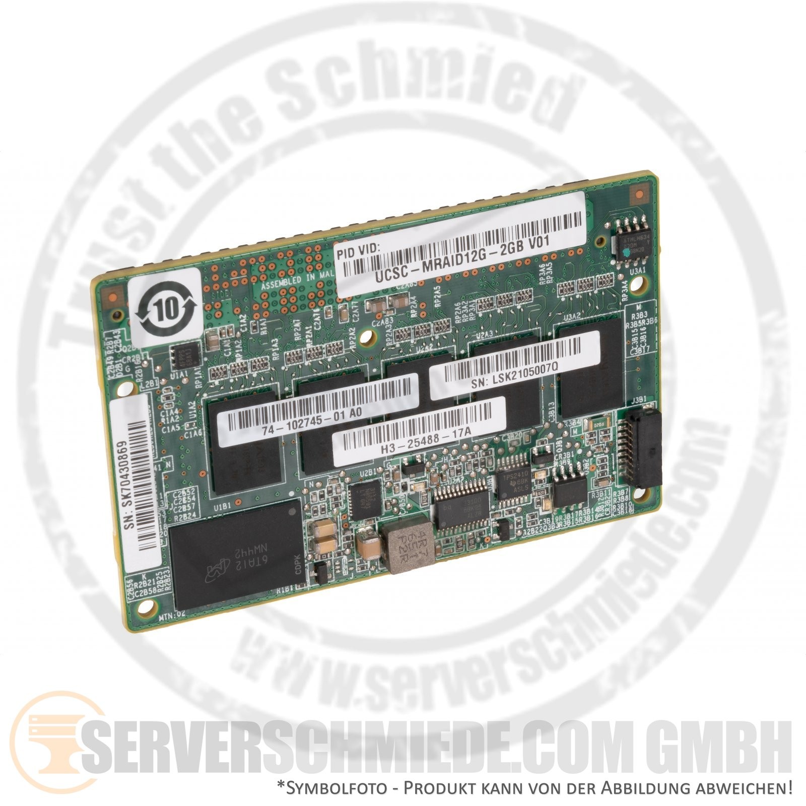 Cisco UCS C220 C240 2GB Raid Controller Cache Module UCSC-MRAID12G-2GB V01