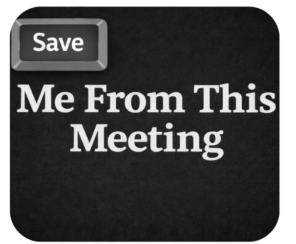 Funny Office Mouse Pad Save Me From This Meeting Desk Mat Humor Gift