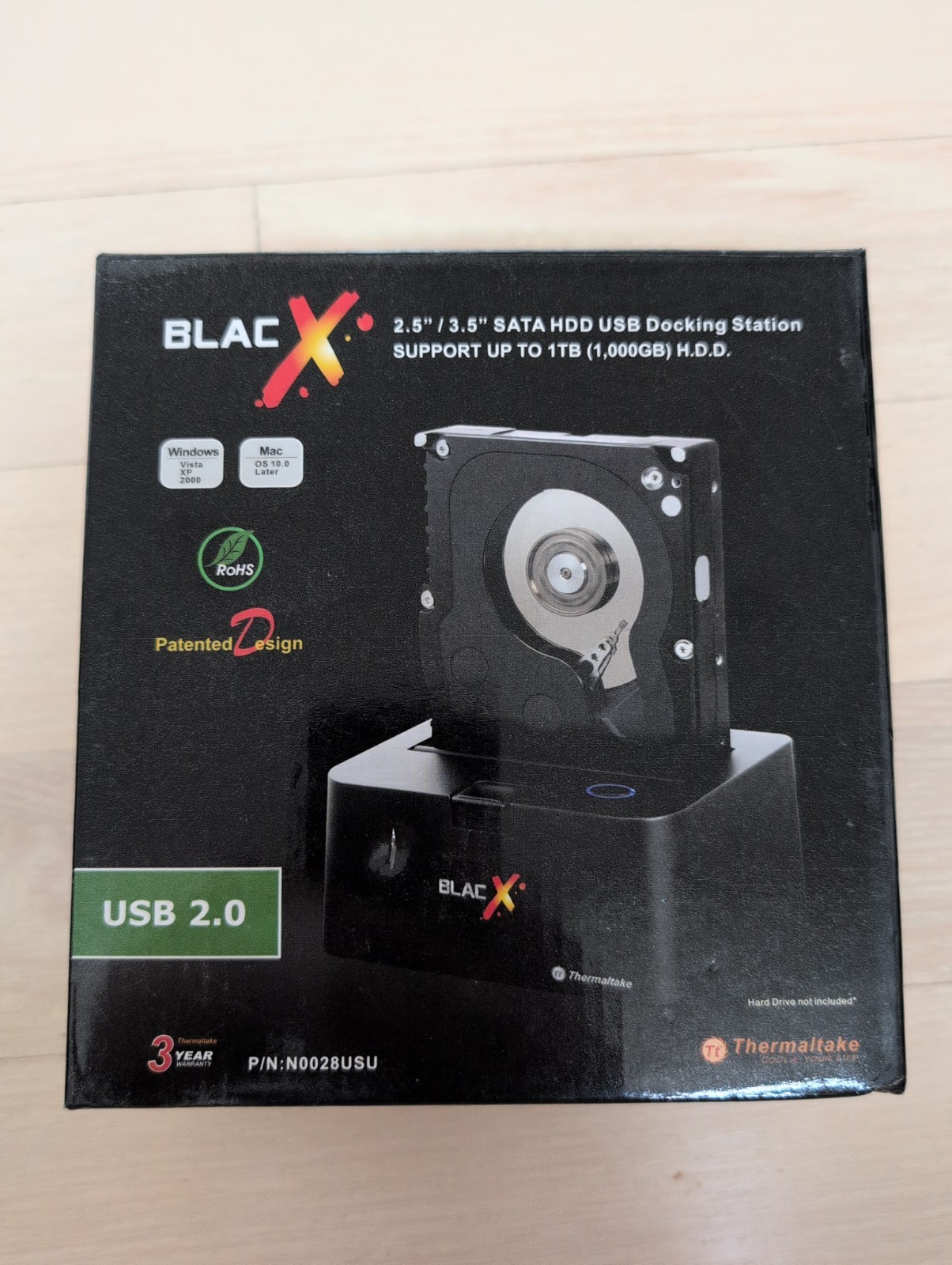 Thermaltake BlacX 2.5” / 3.5” SATA HDD Sata USB 2.0 Docking Station Hot-Swap