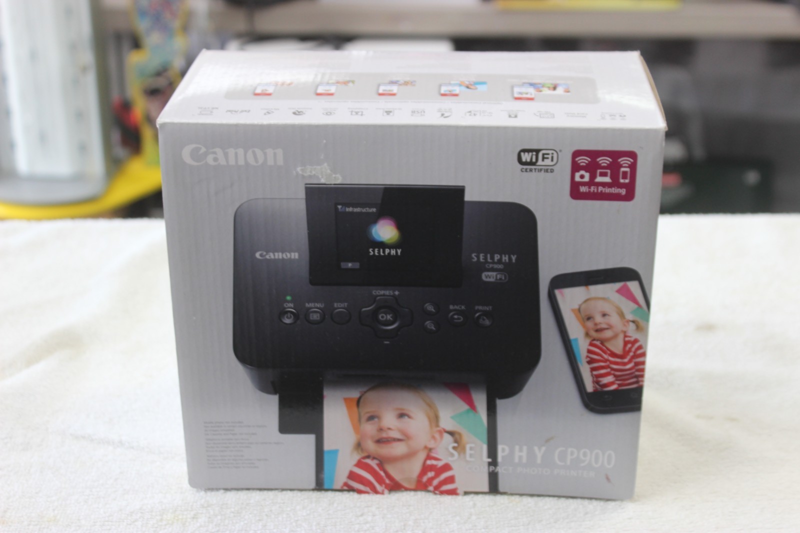 Canon SELPHY CP900 Black Compact Photo Printer New