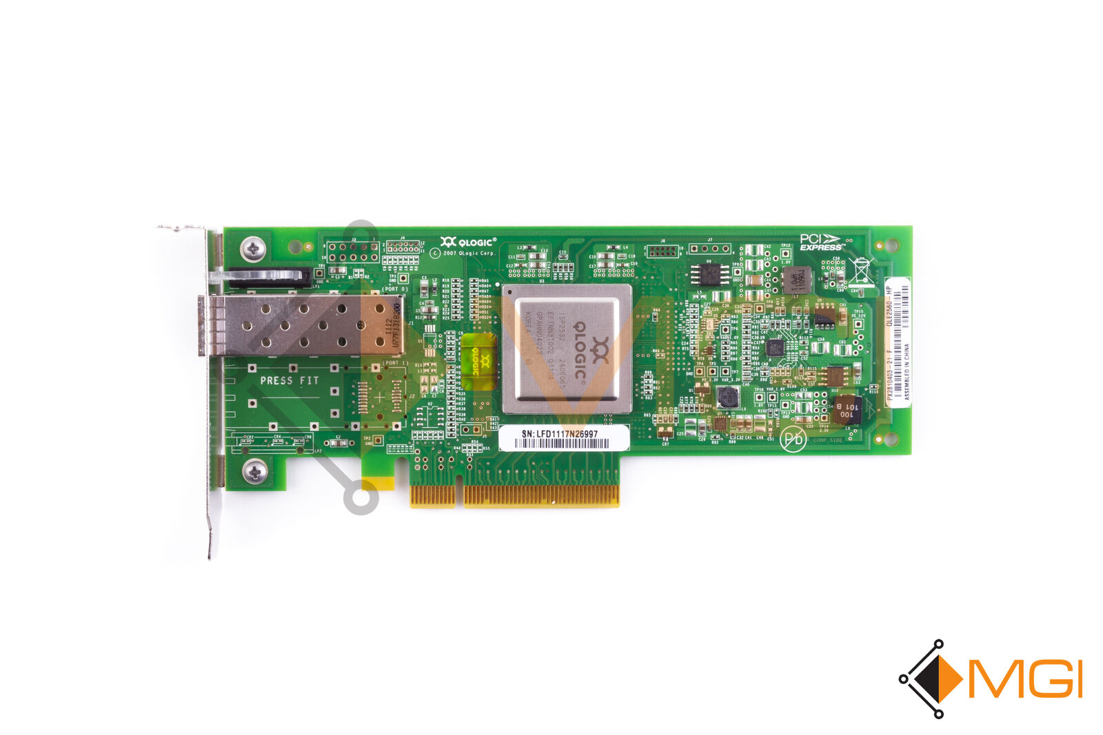 HP QLOGIC 8GB 1 PORT PCI-E 489190-001 584776-001 AK344-63002 (LOW PROFILE)