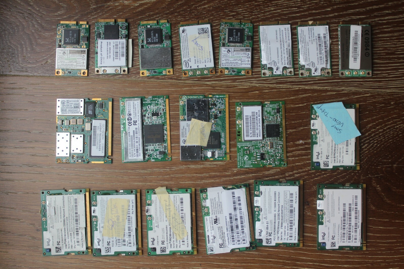 Lot(19x) Laptop WiFi Wireless Cards Network Connection Intel Toshiba Sony HP IBM