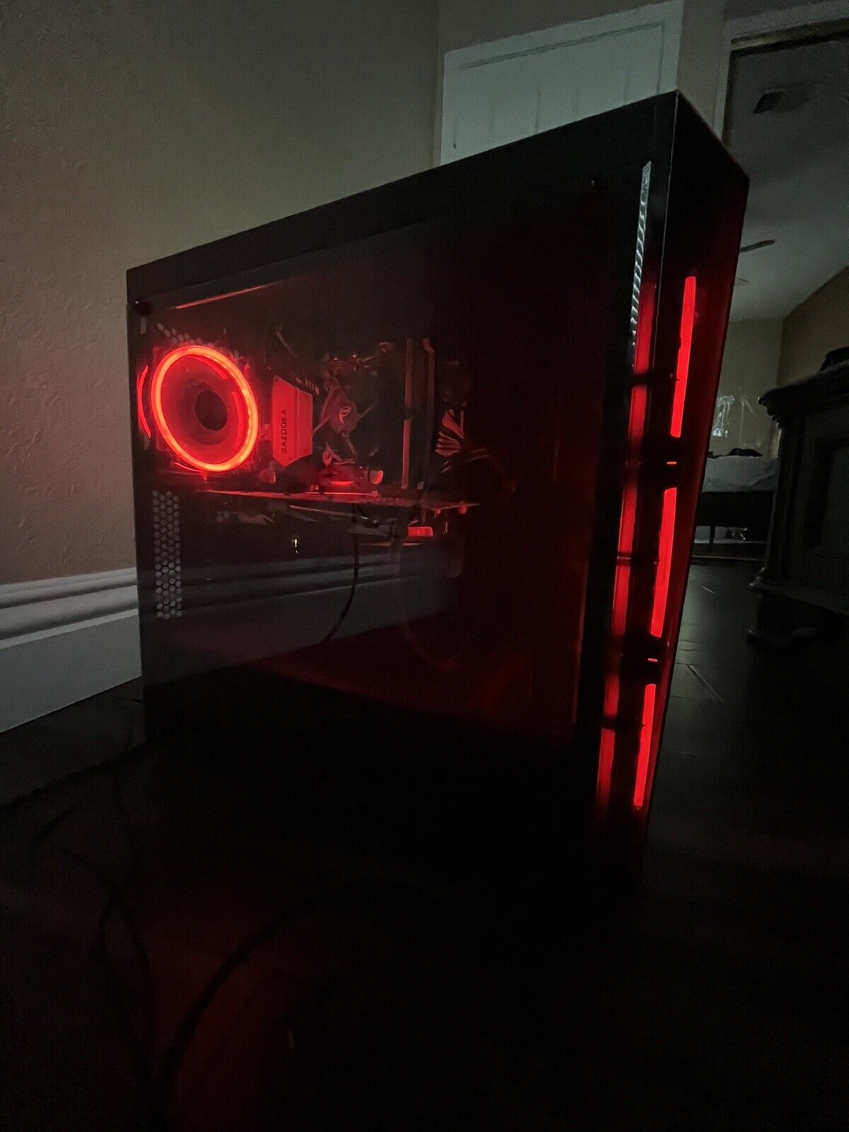 Used CyberPower Gaming PC w/ Red Colored LEDs & Color-Changing Keyboard / Mouse