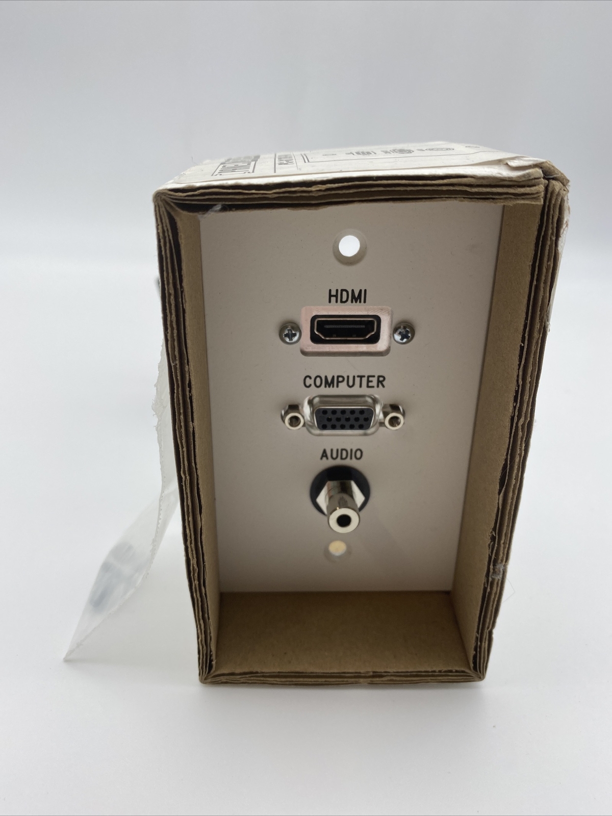 PanelCrafters PC-G1796-E-P-W HDMI Computer Audio Wall Plate, White