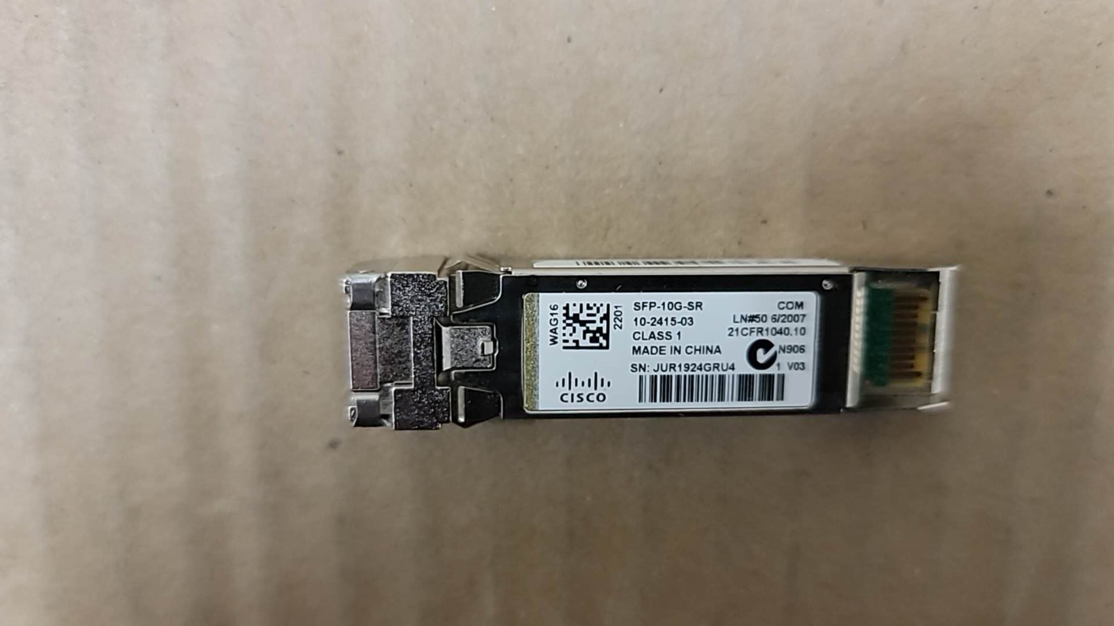 Cisco SFP-10G-SR / 10-2415-03 10GB Transceiver