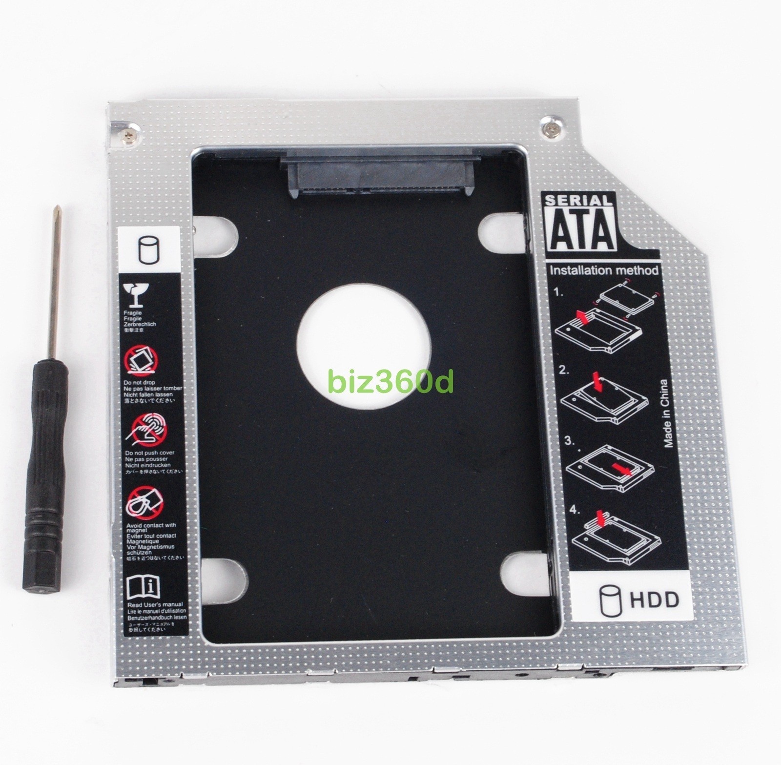 2nd SSD HD Hard Drive Caddy for Dell Inspiron 15 5000 Series 5555 5558 5559 5570