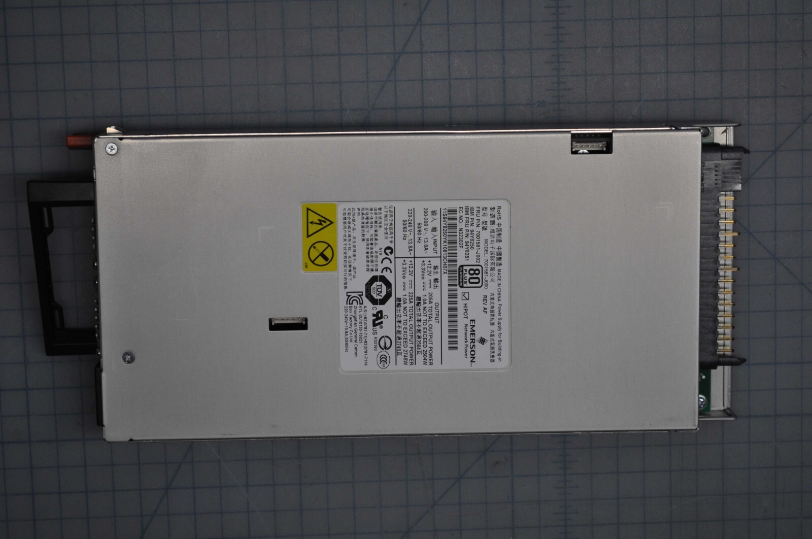 IBM Flex 2500W Power Supply Chassis Grade A 94Y8251