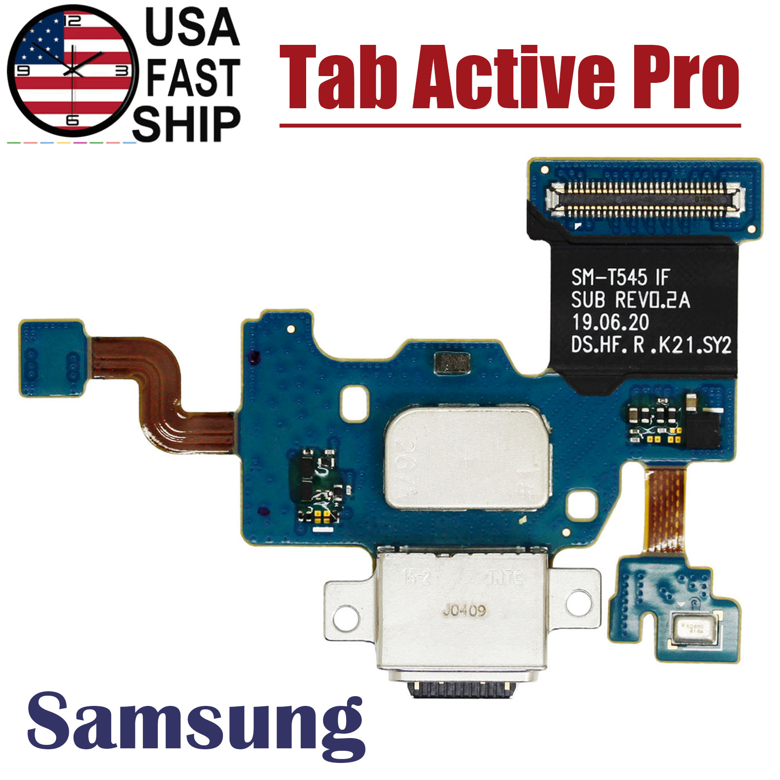 OEM USB Charging Port Board Flex Cable For Samsung Galaxy Tab Active Pro SM-T545